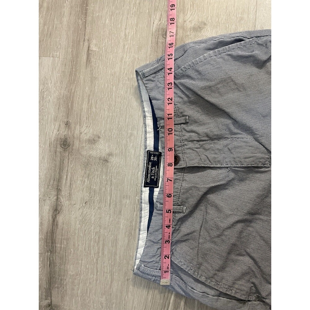 Abercrombie Fitch Pants Striped Khaki Straight Leg W 28 Waist 30 Length - Picture 4 of 7